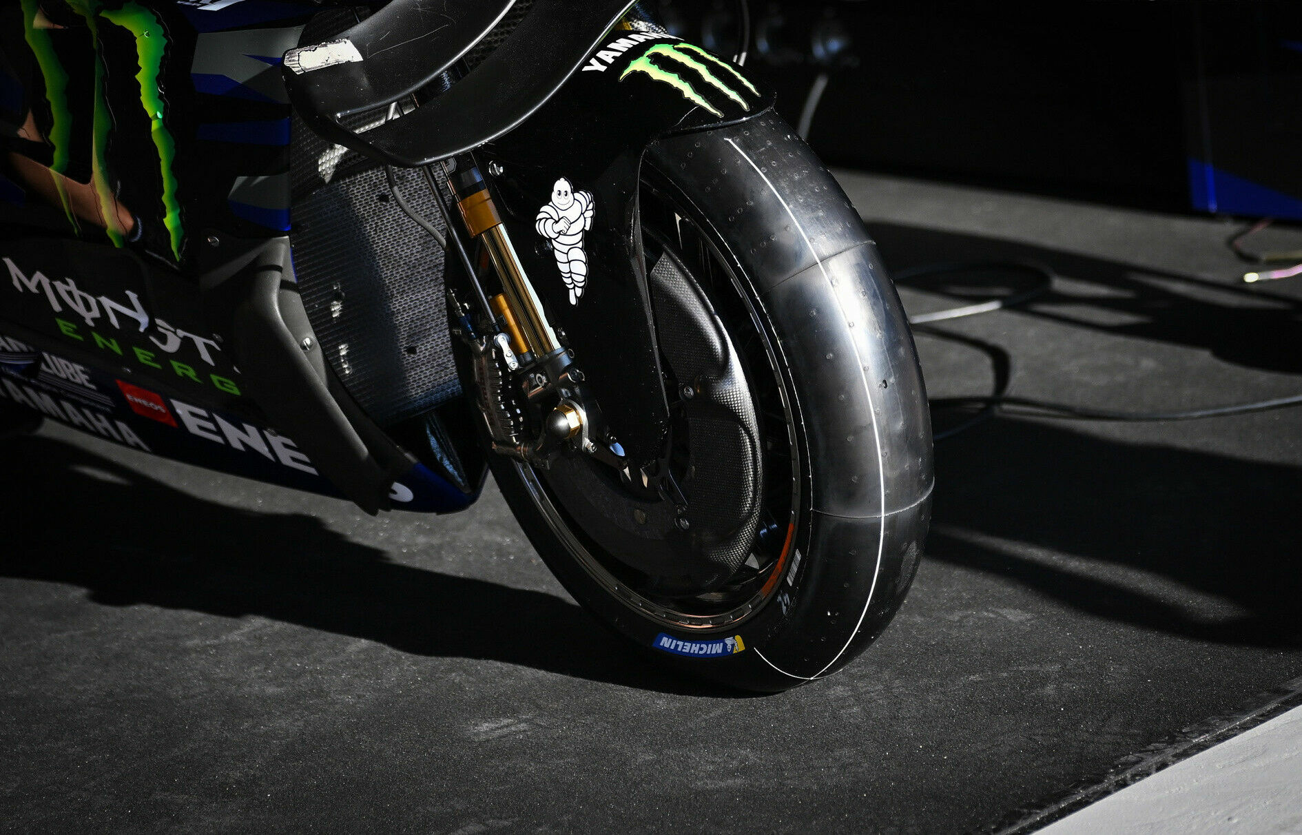 Michelin is bringing three different symmetrical front tire compounds to the 2024 MotoGP season-opener in Qatar. Photo courtesy Michelin.